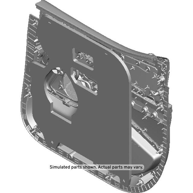 GM Genuine Parts Backen Black Rear Driver Side Door Trim