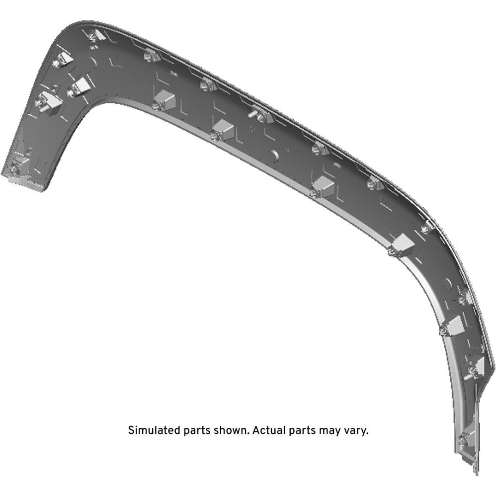 GM Genuine Parts Black Rear Passenger Side Wheel Opening Molding