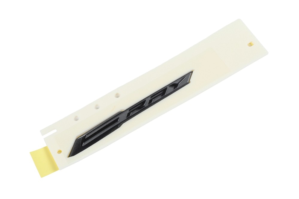 GM Genuine Parts Black Passenger Side-Body Side Rear Marketing Package Name Plate