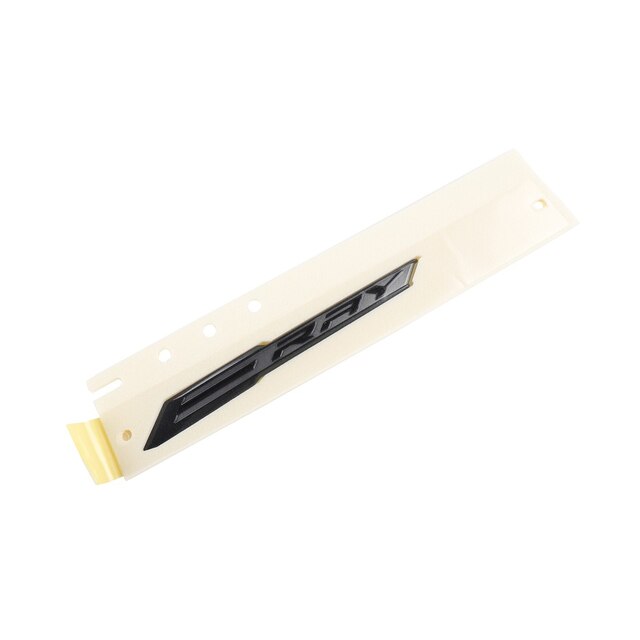 GM Genuine Parts Carbon Flash Metallic Body Driver Side Rear Marketing Package Name Plate