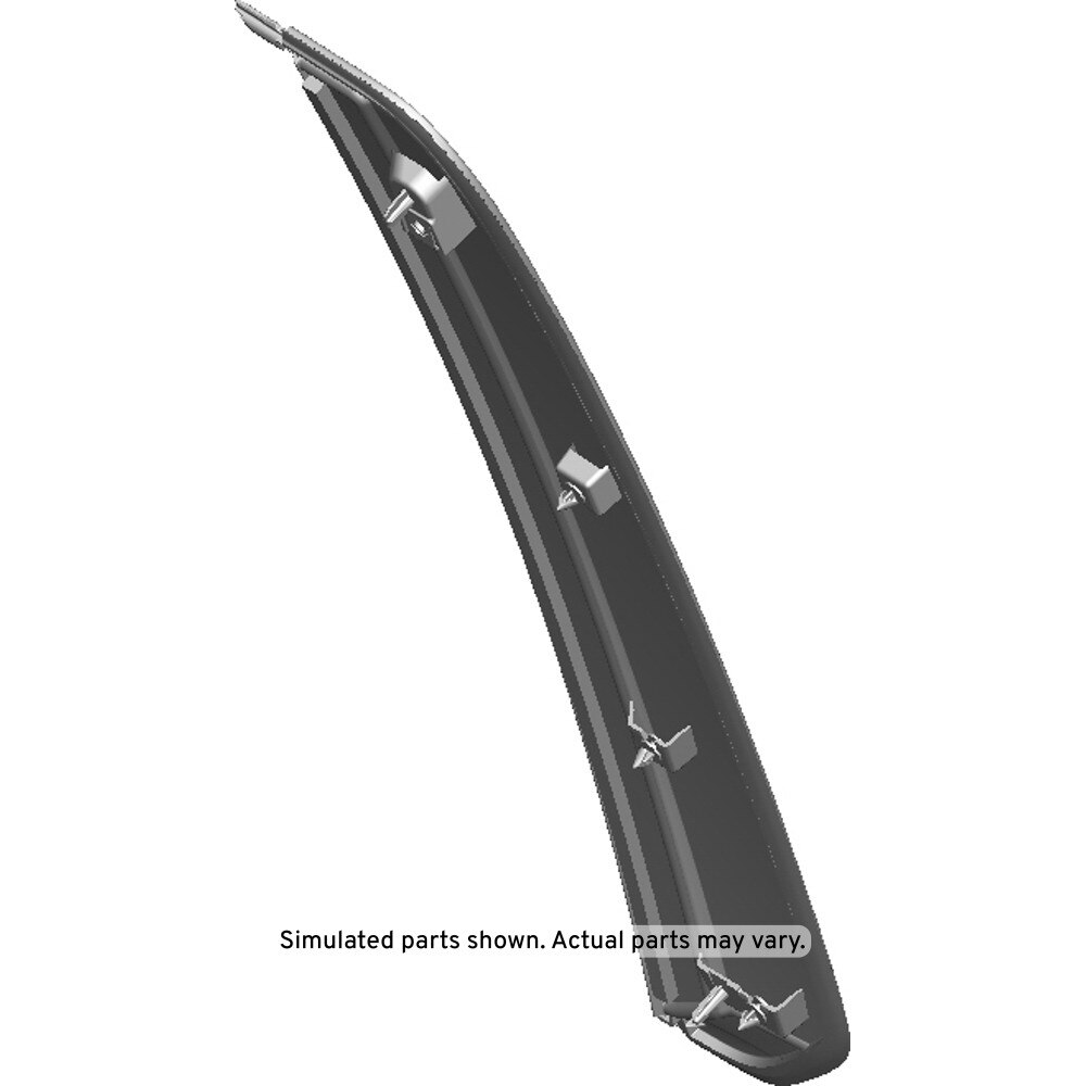 GM Genuine Parts Rear Passenger Side Door Window Frame Front Applique