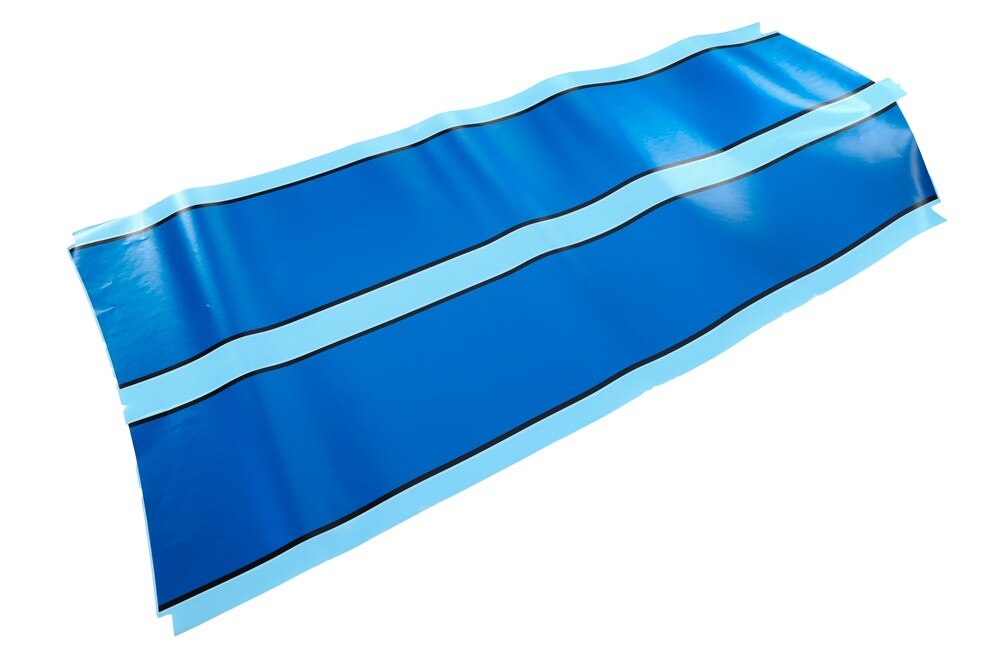 GM Genuine Parts Blue Me Away Hood Decal