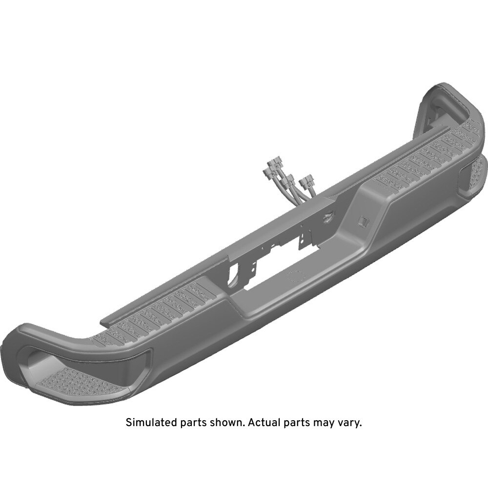 GM Genuine Parts Black Rear Bumper Impact Bar