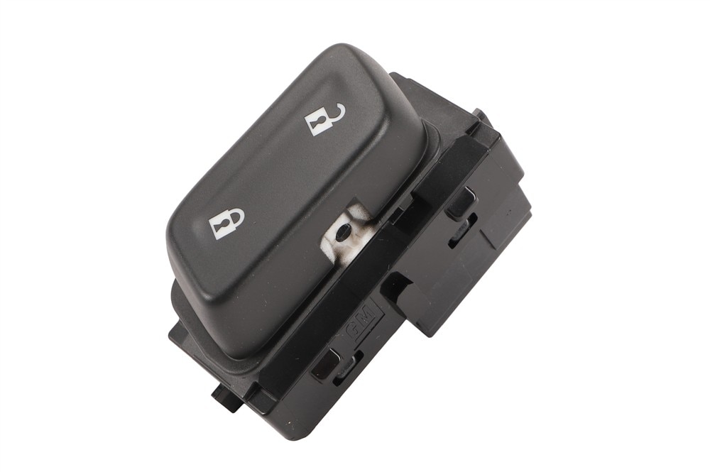 GM Genuine Parts Jet Black Front Passenger Side Door Lock Switch (Programming Required)
