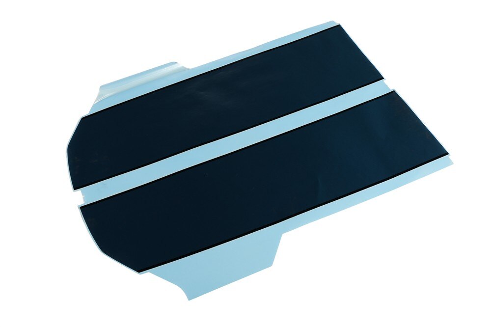 GM Genuine Parts Edge Blue Metallic Folding Top Stowage Compartment Lid Decal