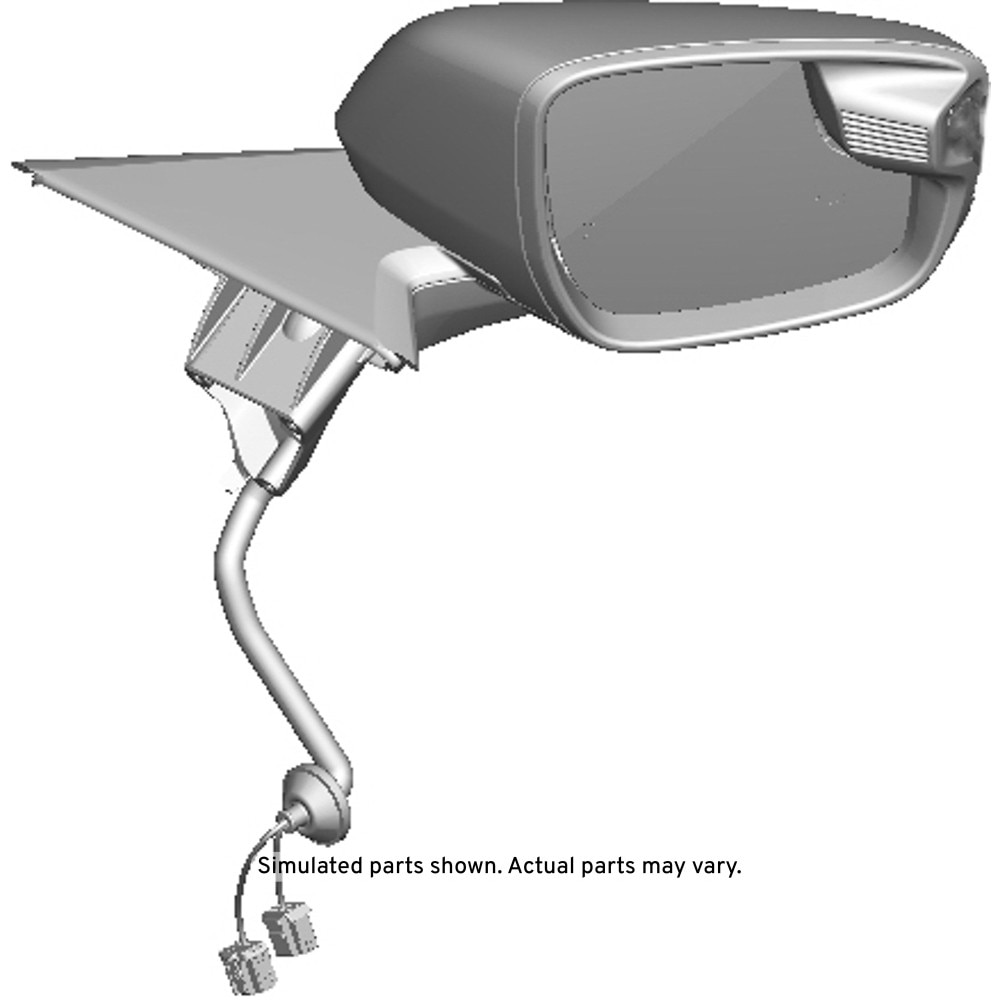 GM Genuine Parts Primed Passenger Side Door Mirror