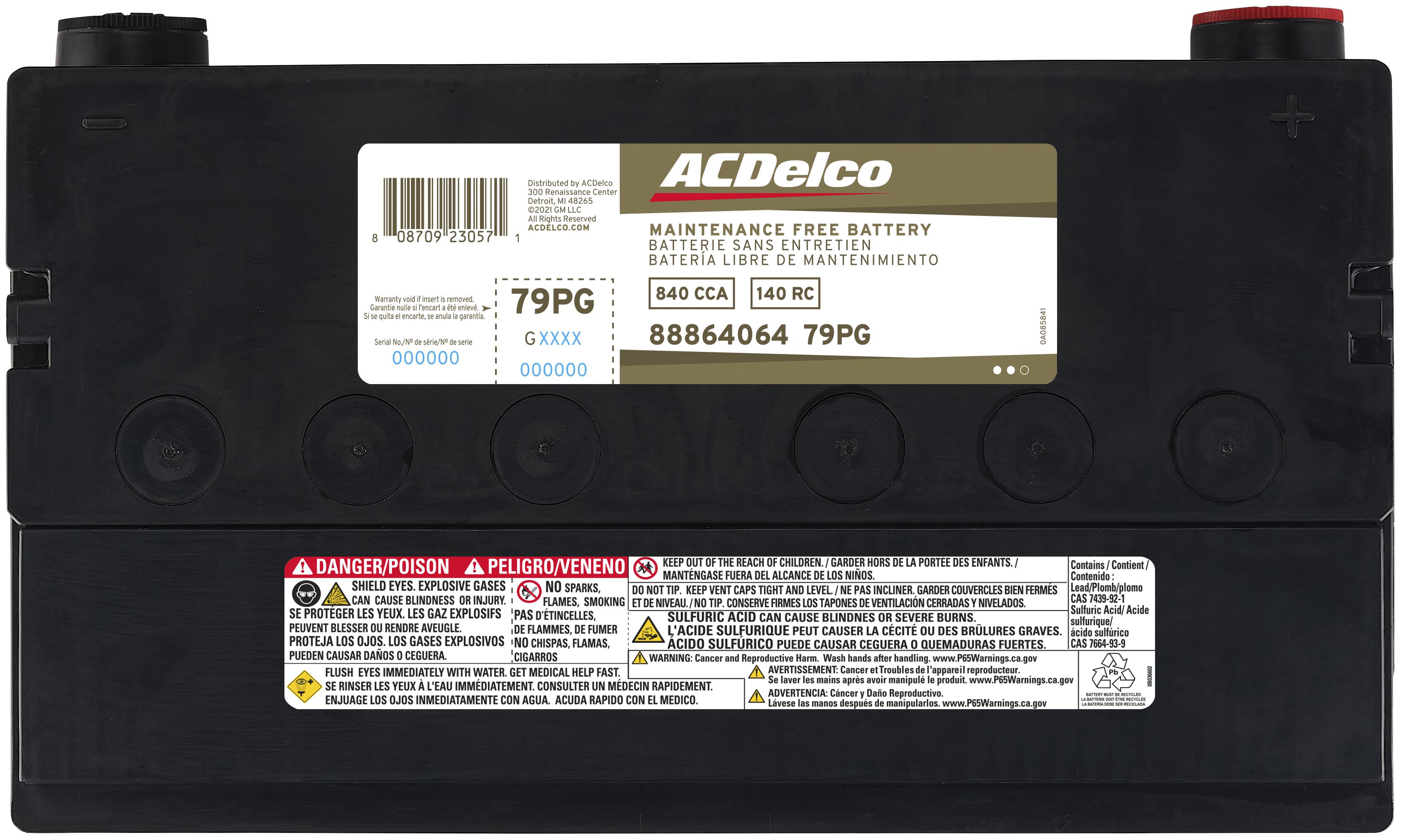 GMC ACDelco Gold 42 Month Warranty BCI Group 79 Battery | 88864064