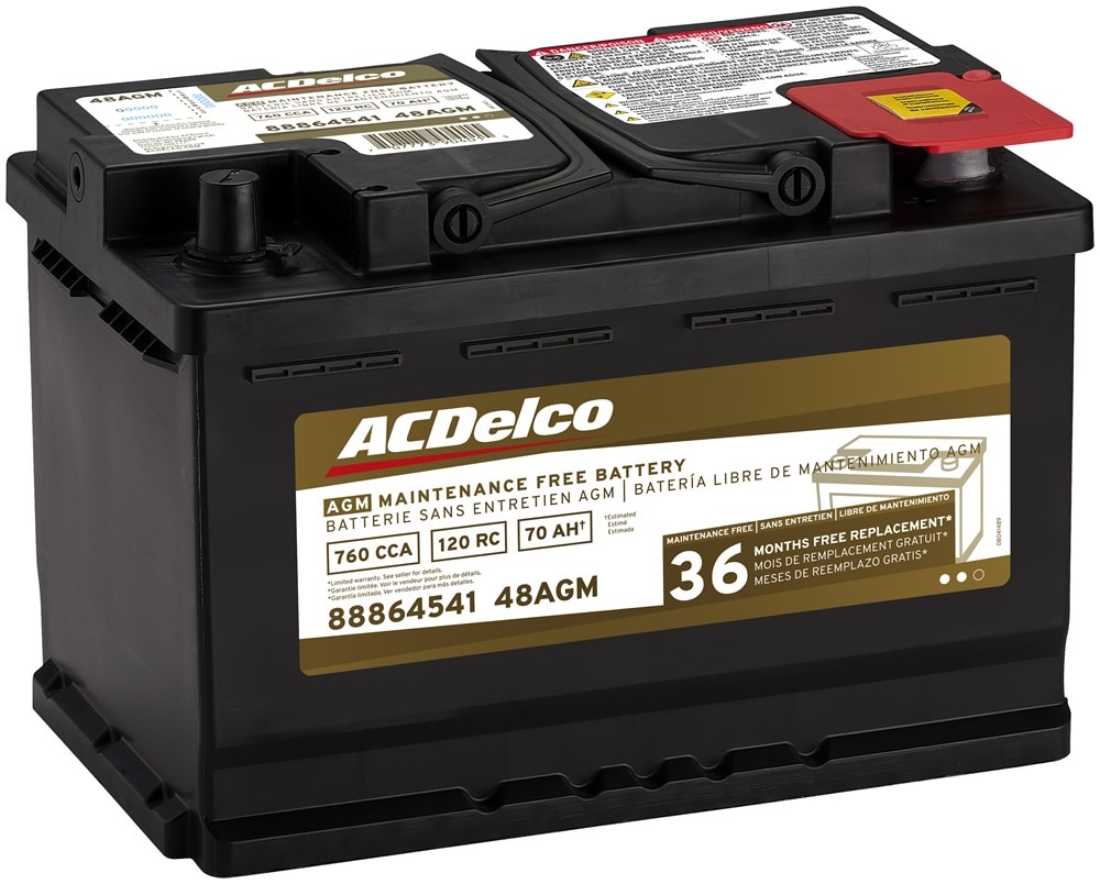 ACDelco Gold 36 Month Warranty AGM BCI Group 48 Battery | 88864541