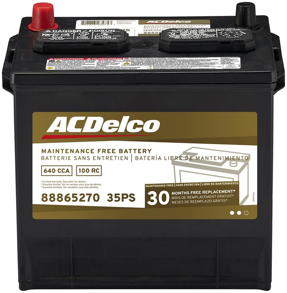 ACDelco Gold 30 Month Warranty BCI Group 35 Battery
