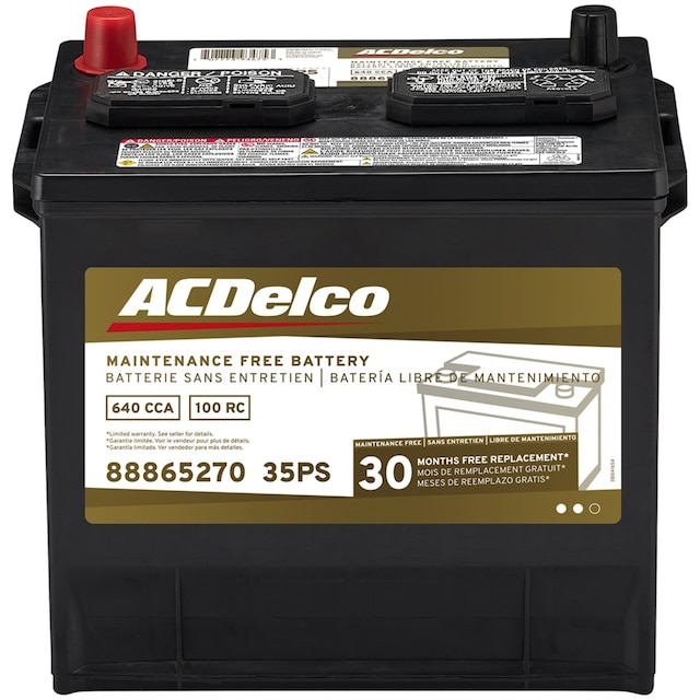 ACDelco Gold 30 Month Warranty BCI Group 35 Battery