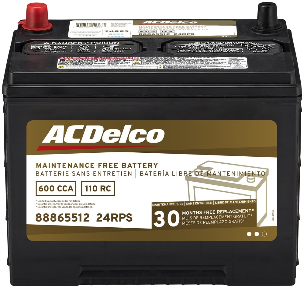 ACDelco Gold 30 Month Warranty BCI Group 24 Battery