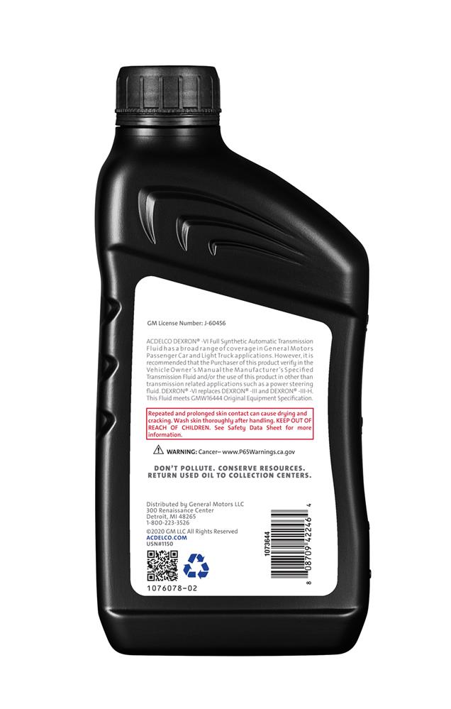 ACDelco GM Original Equipment Dexron VI Full Synthetic Automatic