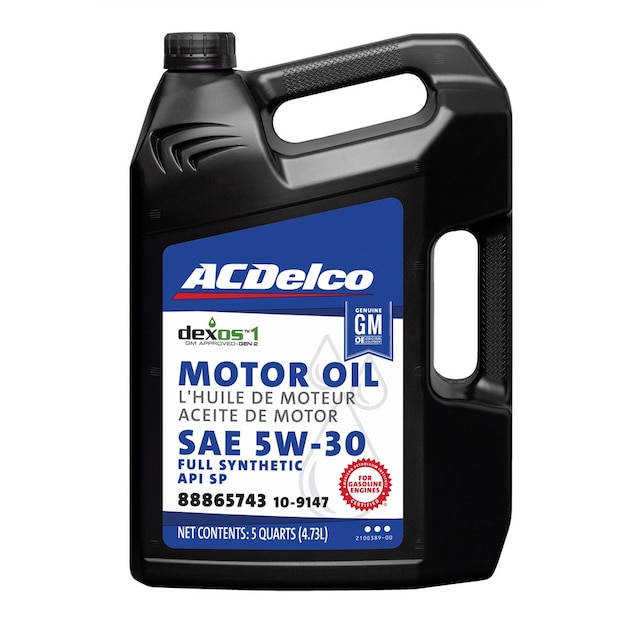 ACDelco GM Original Equipment dexos1™ GEN 2 Full Synthetic 5W-30 Motor Oil - 5 qt