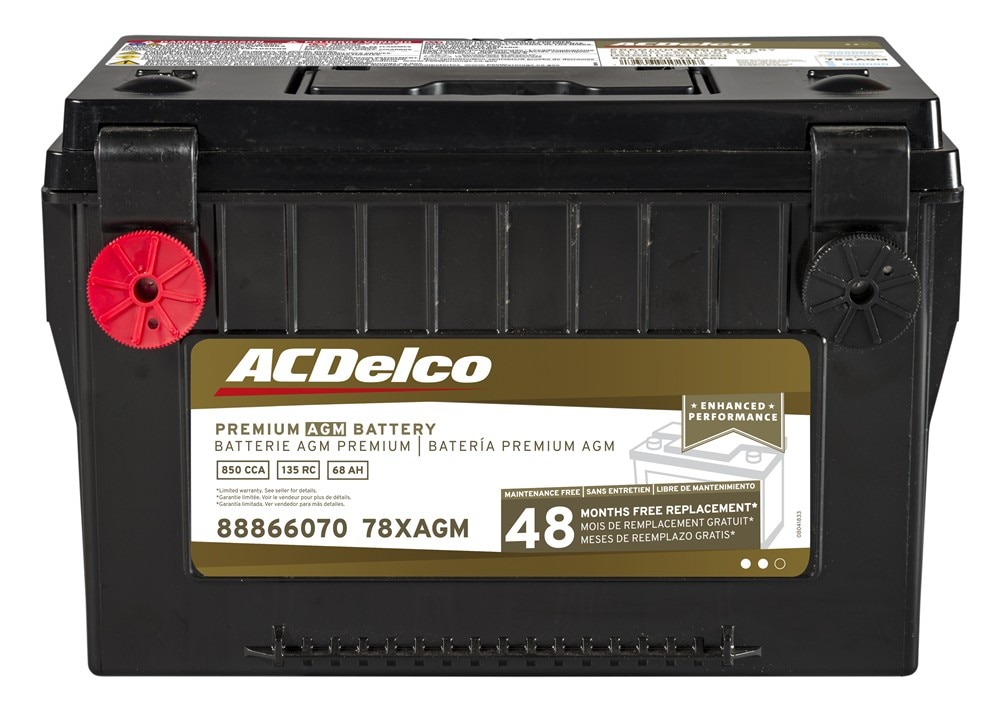 ACDelco Gold 48 Month Warranty Premium AGM BCI Group 78 Battery