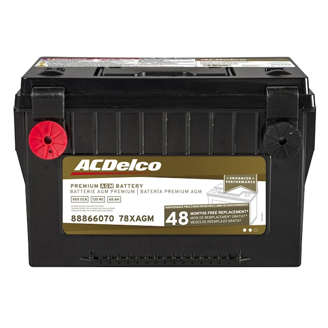 ACDelco Gold 48 Month Warranty Premium AGM BCI Group 78 Battery