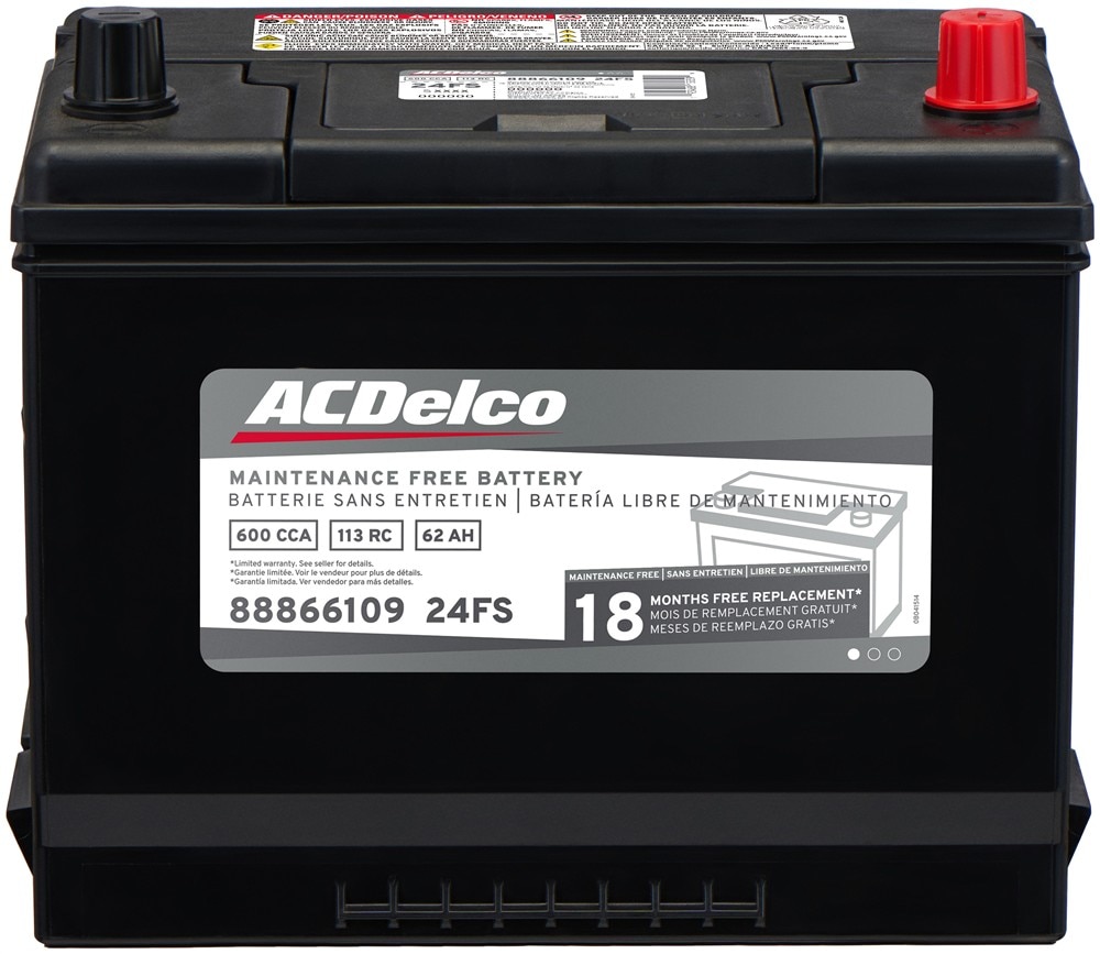ACDelco Silver 18 Month Warranty BCI Group 24R Battery