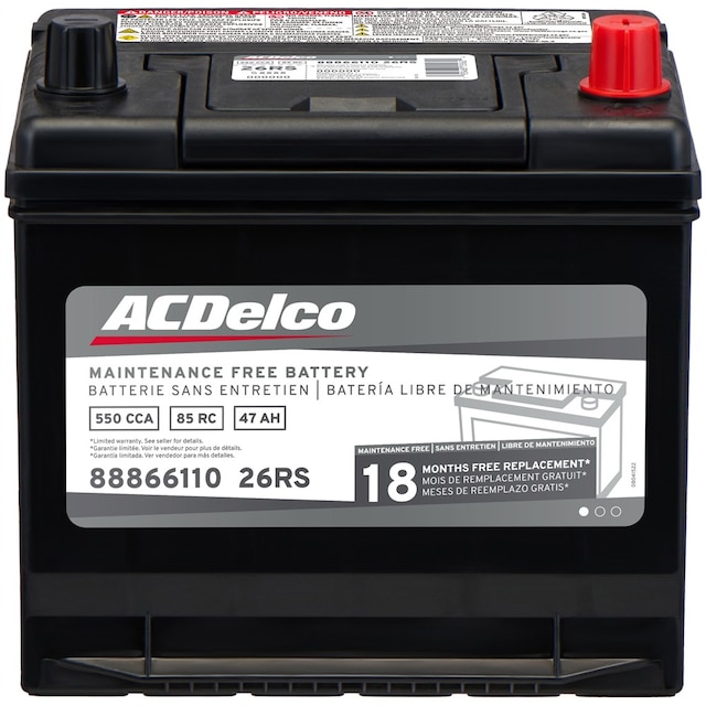 ACDelco Silver 18 Month Warranty BCI Group 26R Battery