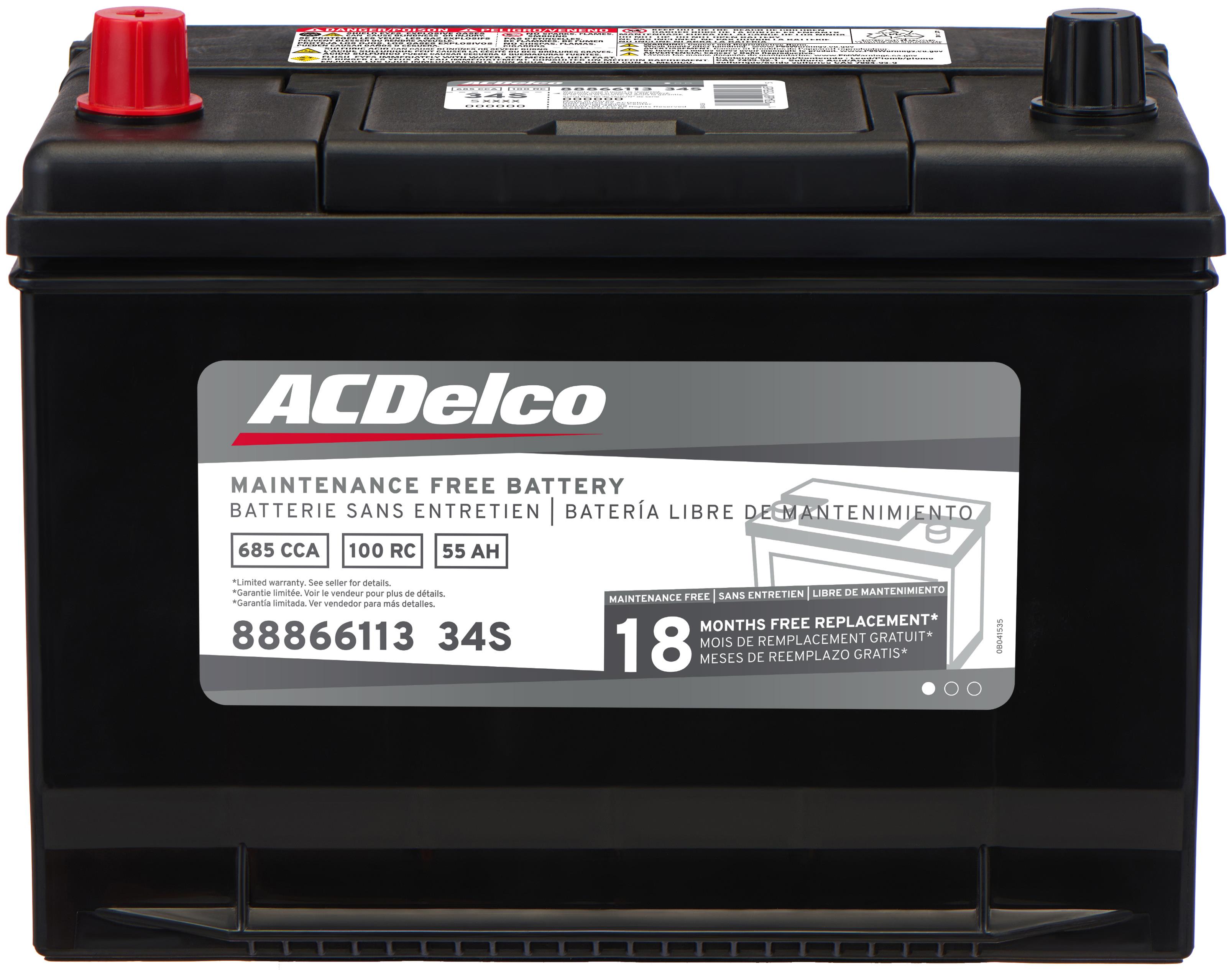 Buick ACDelco Silver 18 Month Warranty BCI Group 34 Battery