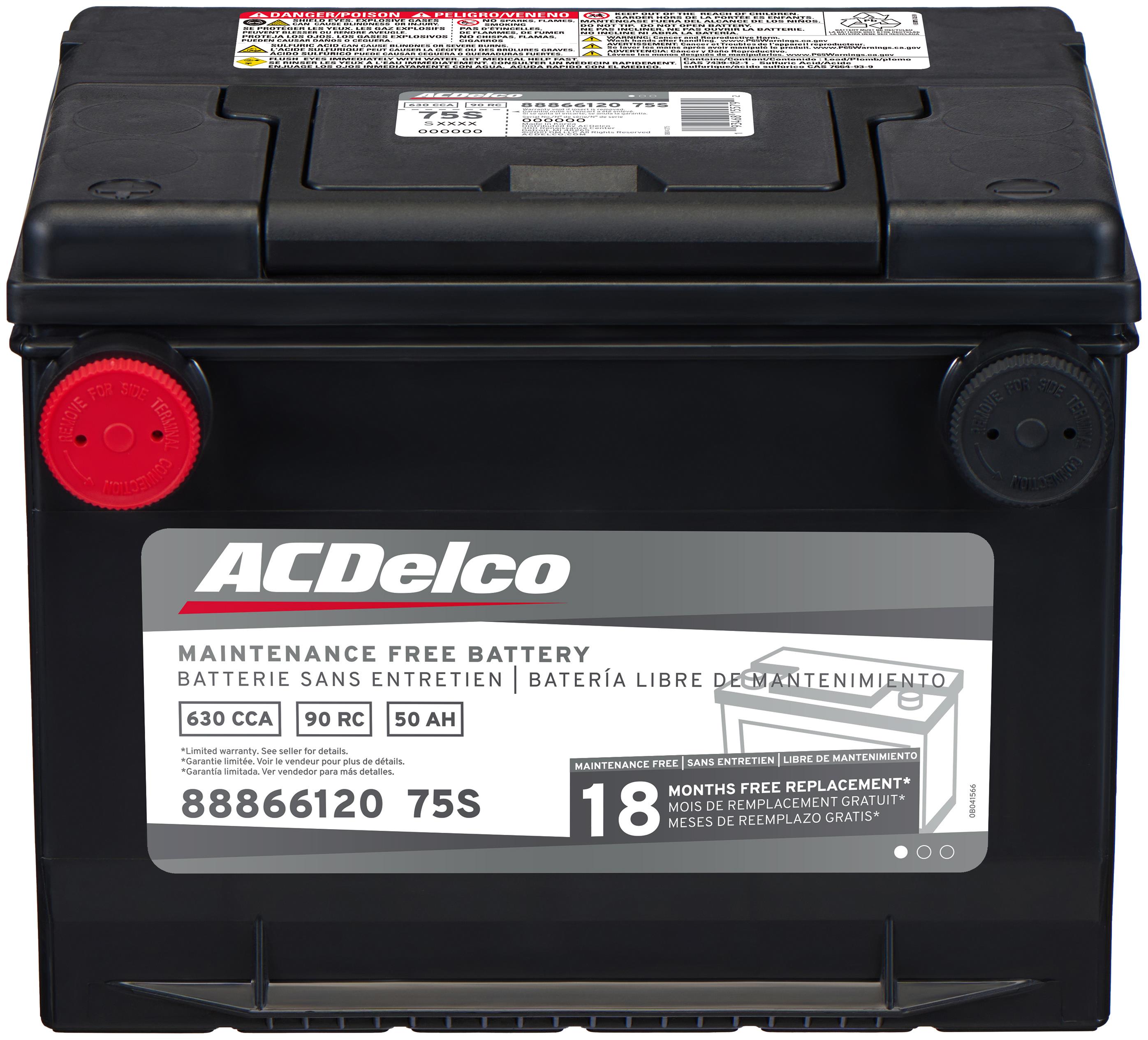 ACDelco Silver 18 Month Warranty BCI Group 78 Battery | 88866121