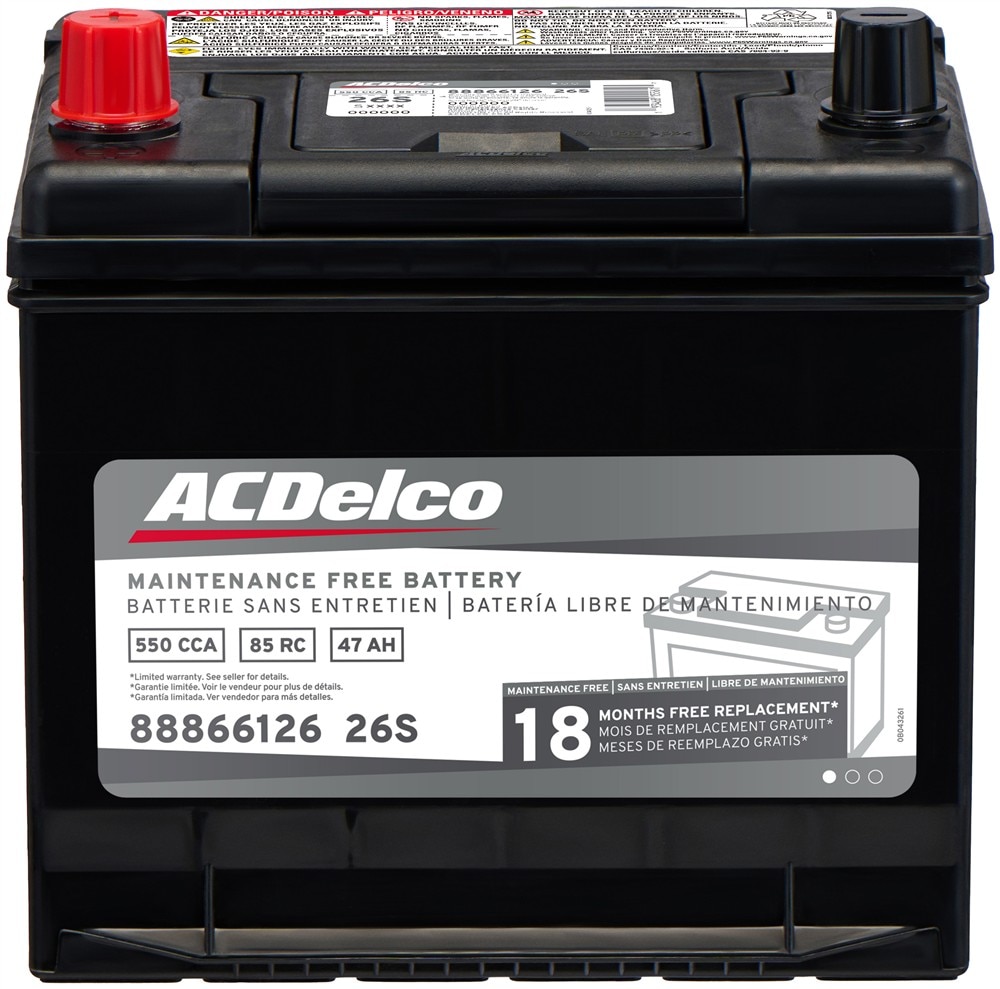 ACDelco Silver 18 Month Warranty BCI Group 26 Battery