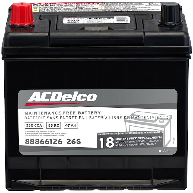 ACDelco Silver 18 Month Warranty BCI Group 26 Battery