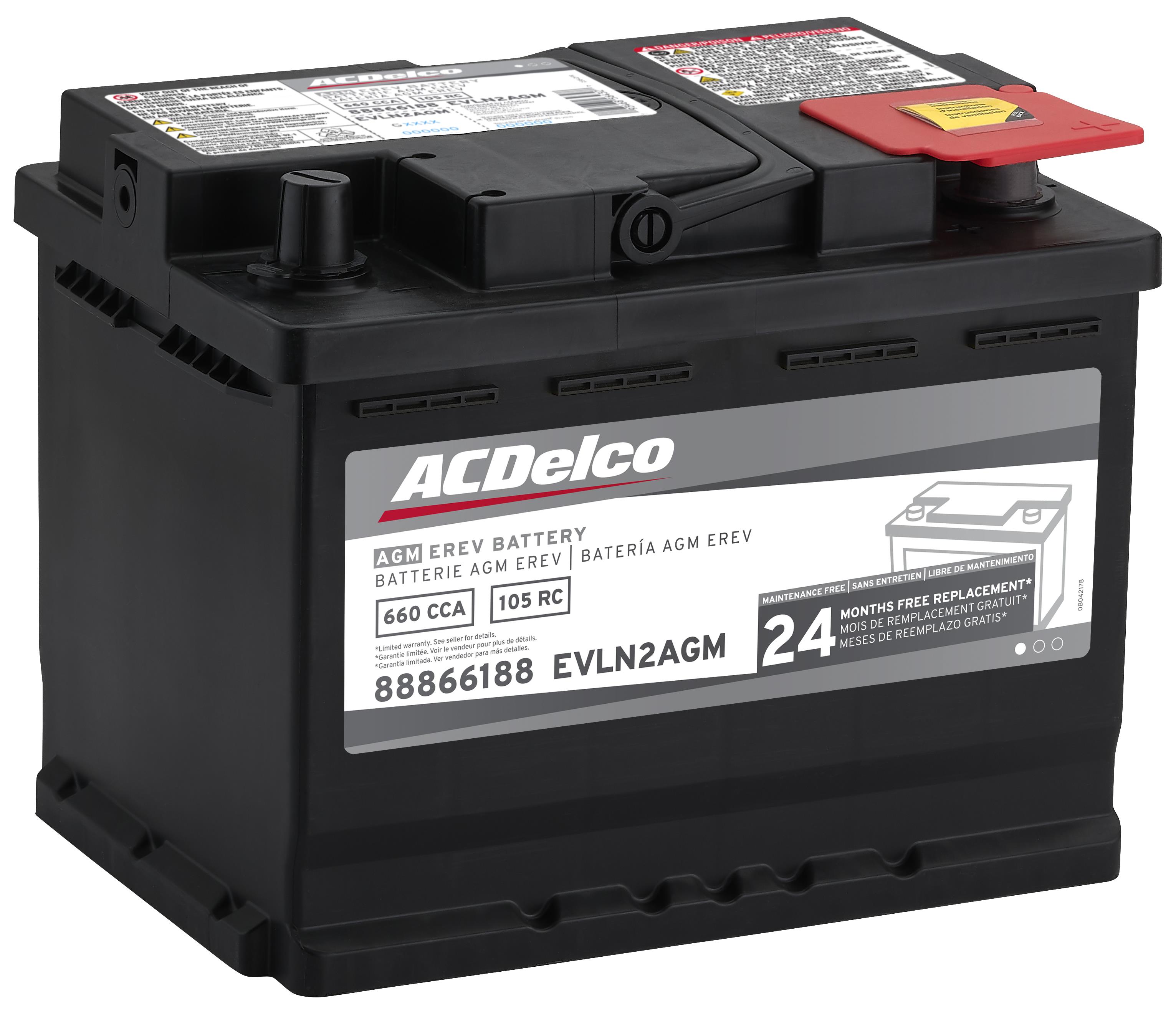 ACDelco Silver 24 Month Warranty EREV AGM BCI Group LN2