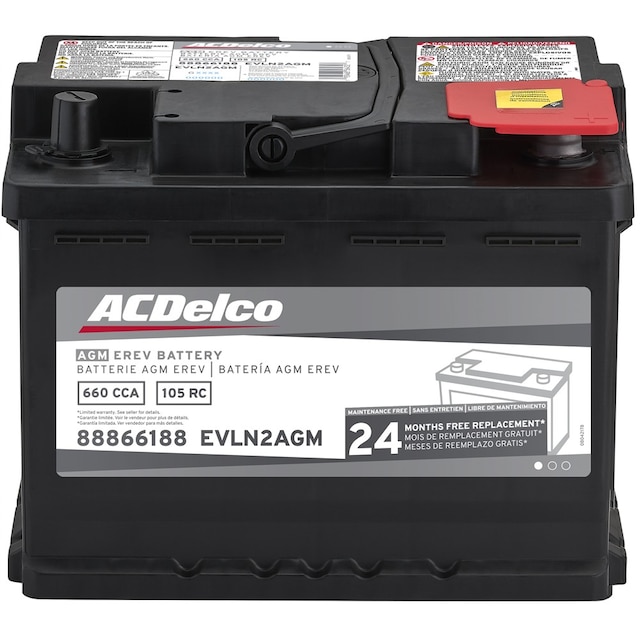 ACDelco Silver 24 Month Warranty EREV AGM BCI Group LN2 Battery