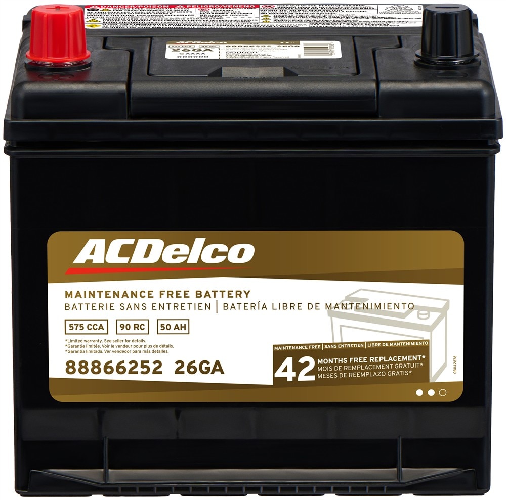 ACDelco Gold 42 Month Warranty BCI Group 26 Battery