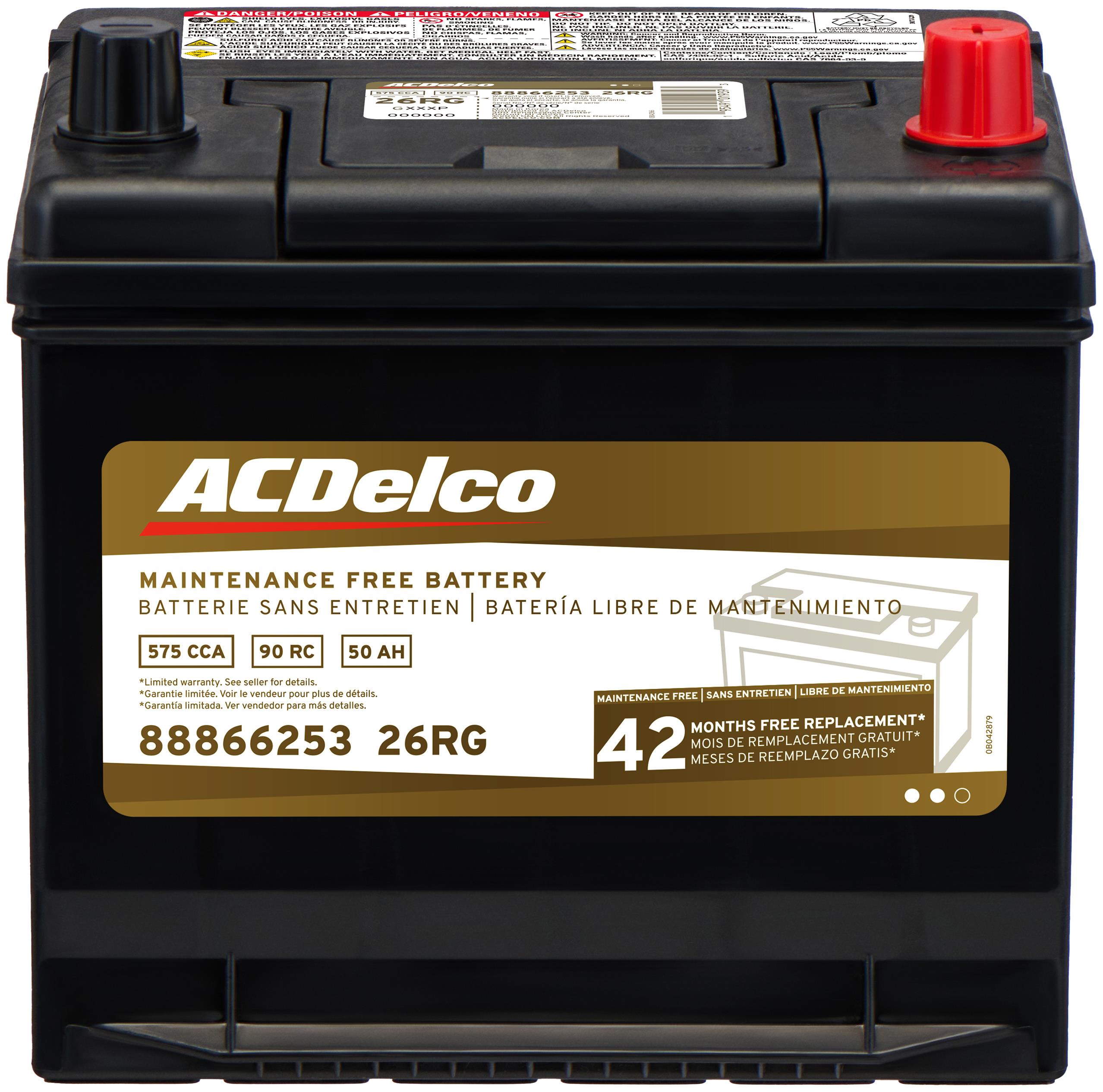 Chevrolet ACDelco Gold 42 Month Warranty BCI Group 26R Battery