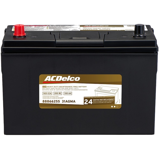 ACDelco Gold 24 Month Warranty Heavy Duty AGM BCI Group 31 Battery