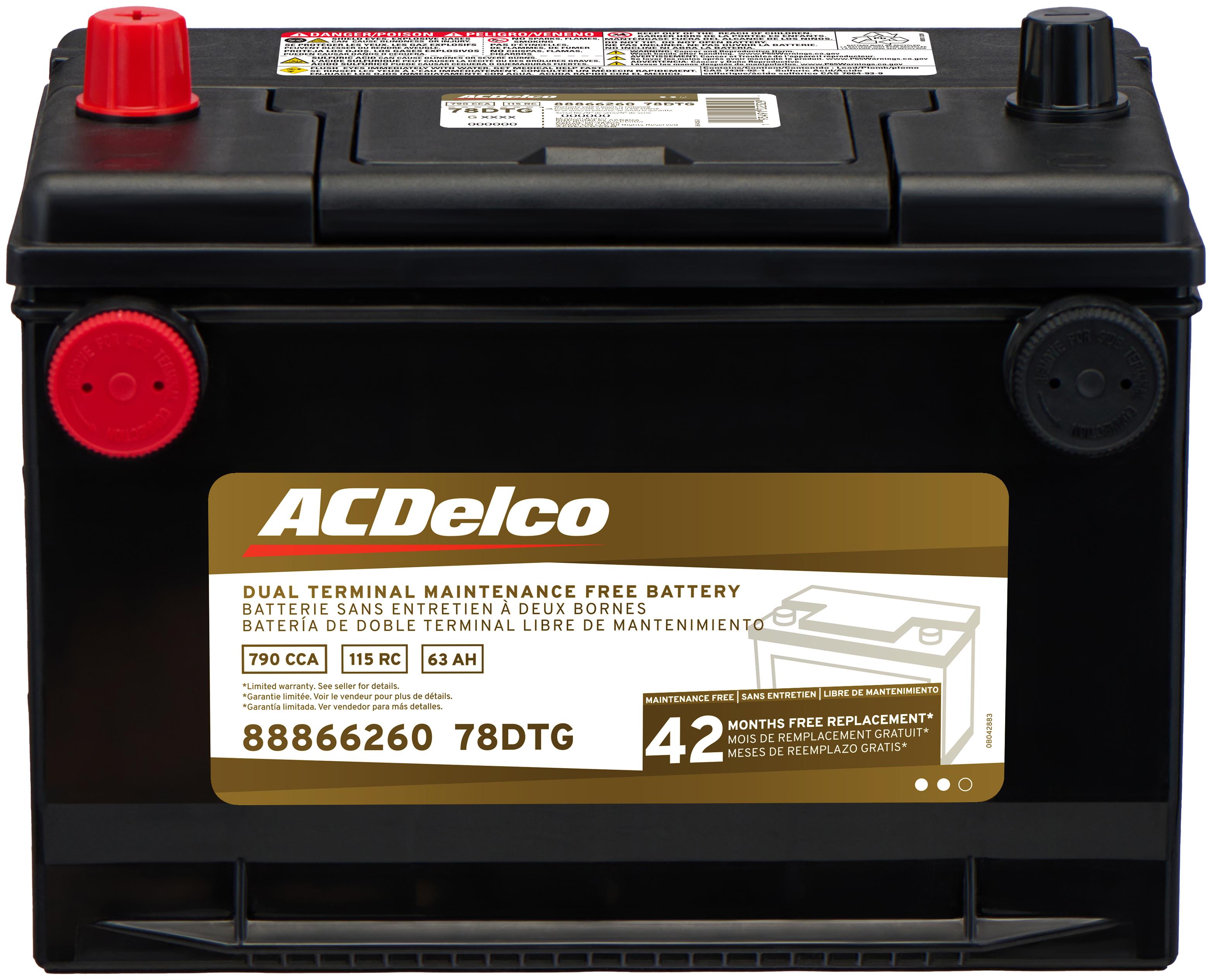 Cadillac ACDelco Gold 42 Month Warranty BCI Group 85 Battery
