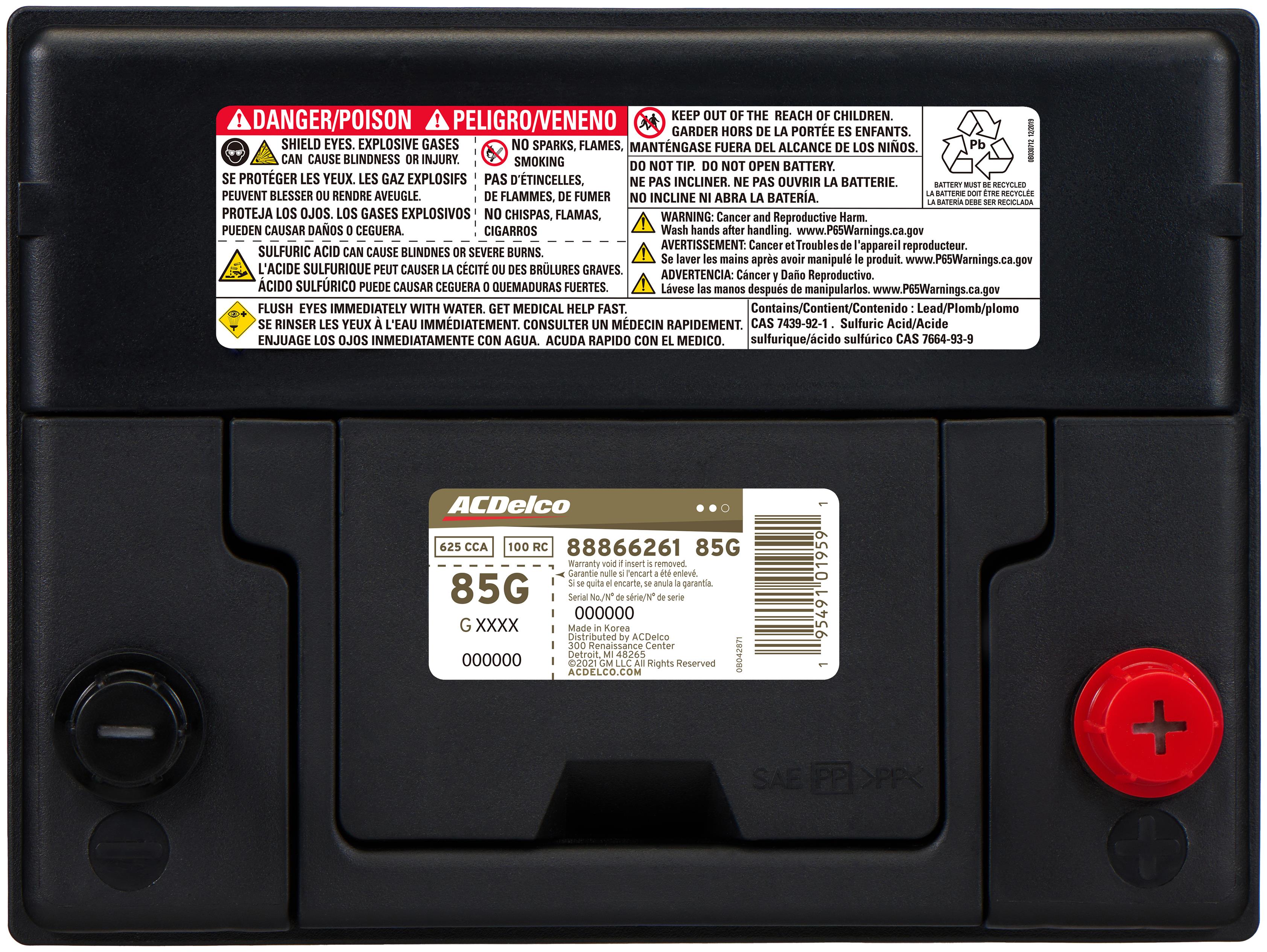 Cadillac ACDelco Gold 42 Month Warranty BCI Group 85 Battery