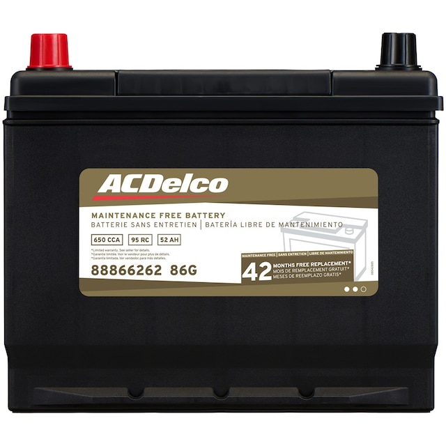 ACDelco Gold 42 Month Warranty BCI Group 86 Battery