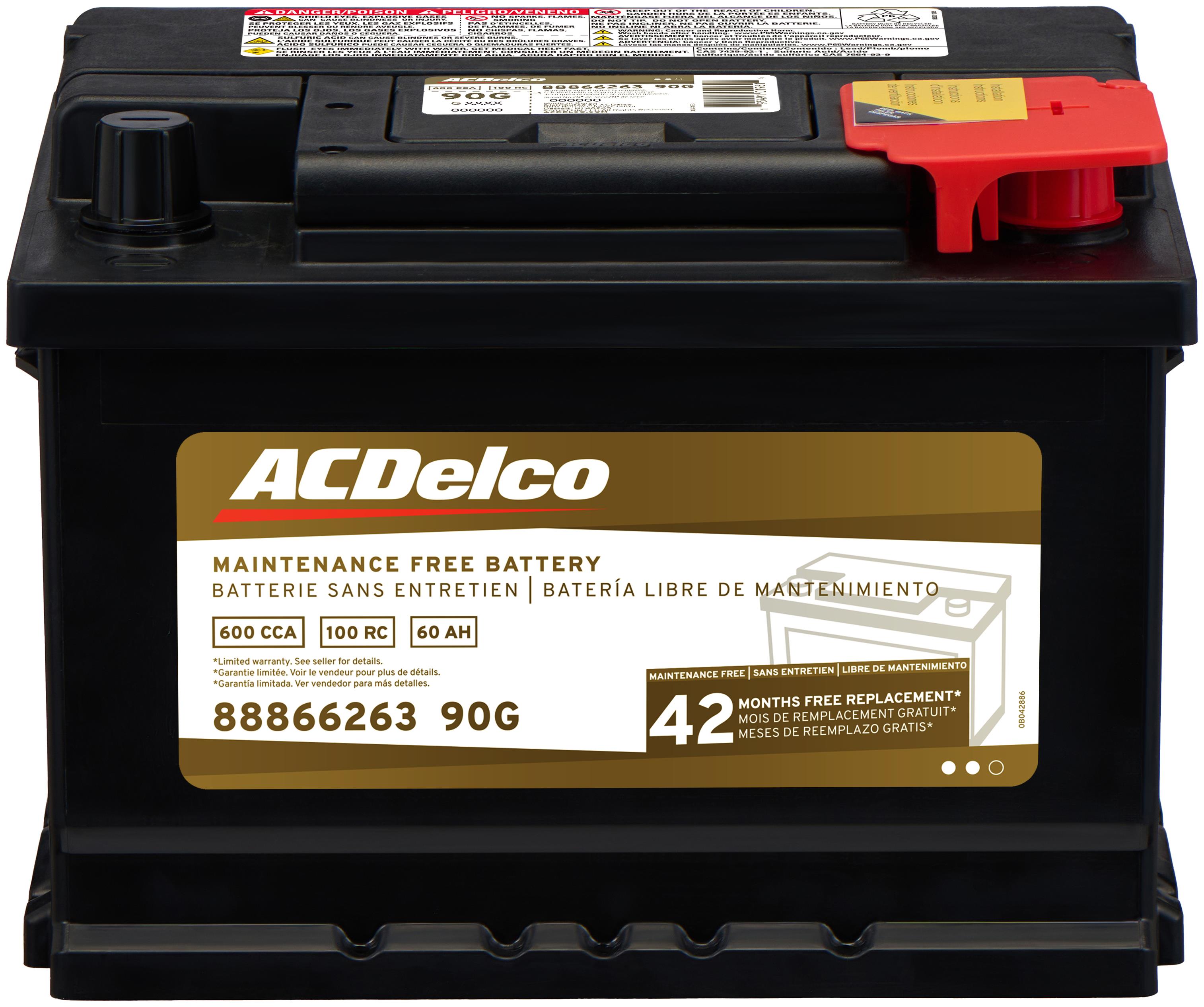 Cadillac ACDelco Gold 42 Month Warranty BCI Group 90 Battery