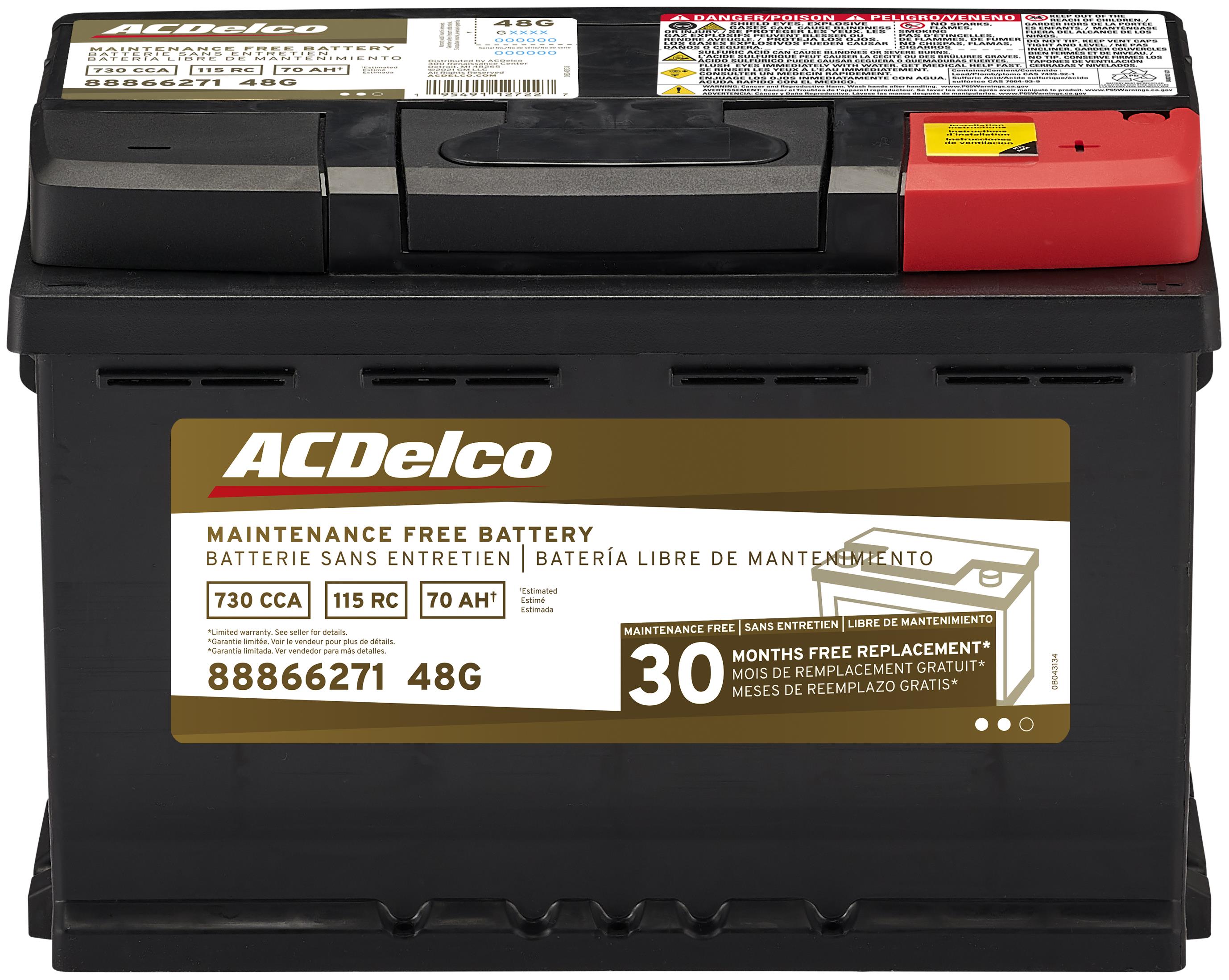 GMC ACDelco Gold 42 Month Warranty BCI Group 79 Battery