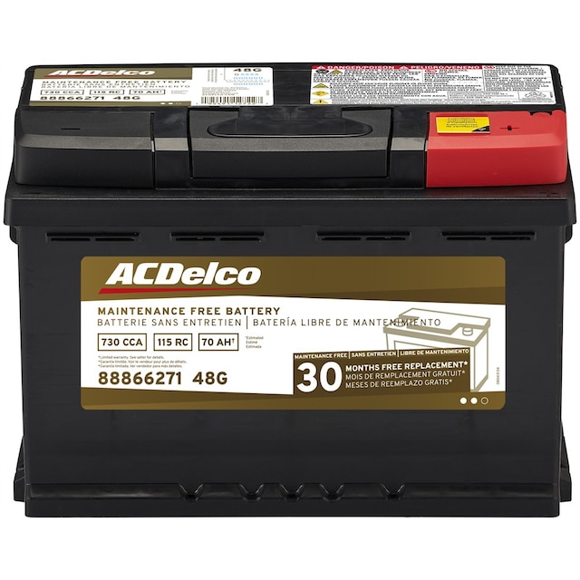 ACDelco Gold 30 Month Warranty BCI Group 48 Battery