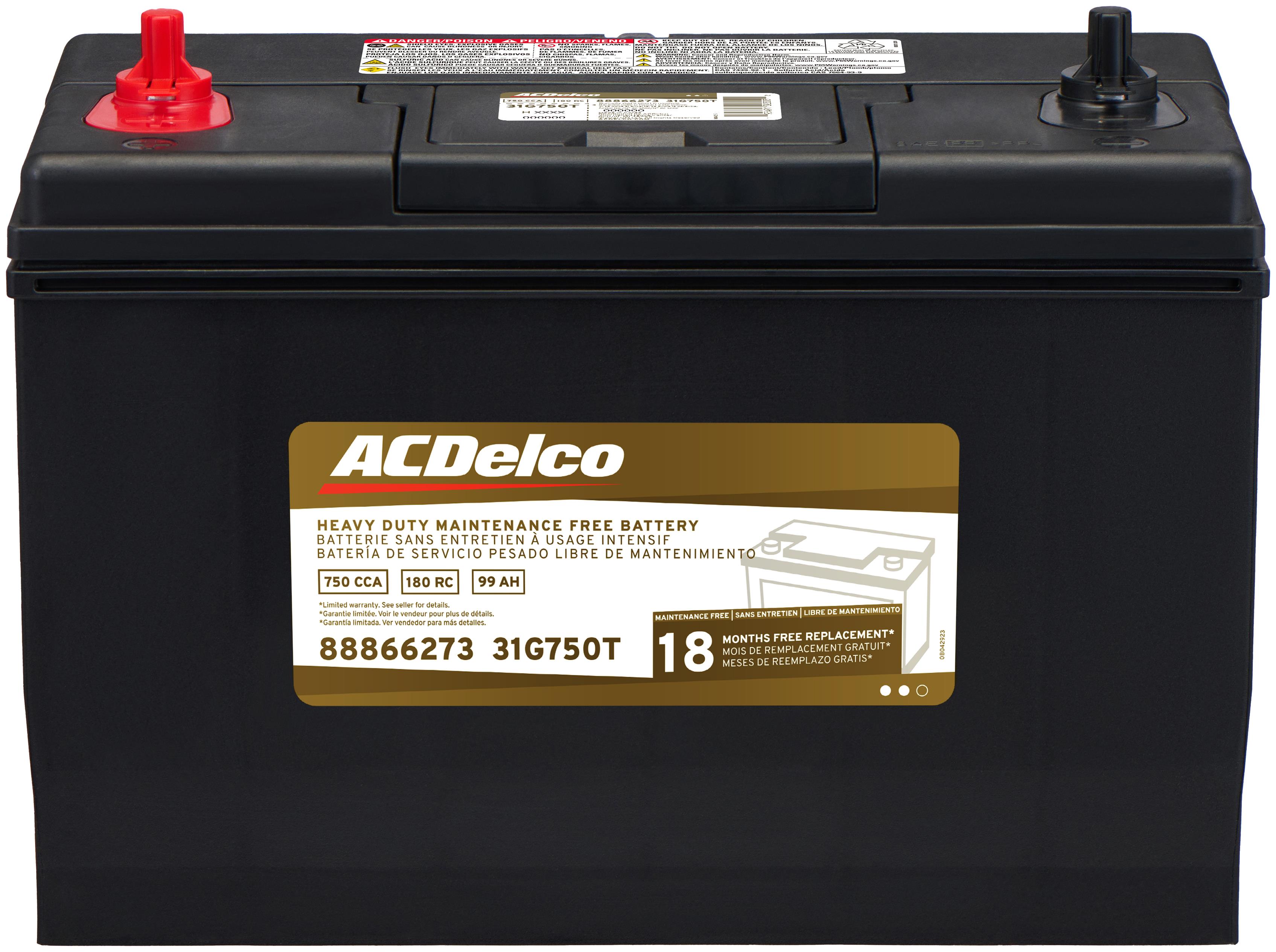 ACDelco Gold 18 Month Warranty Heavy Duty BCI Group 31 Battery
