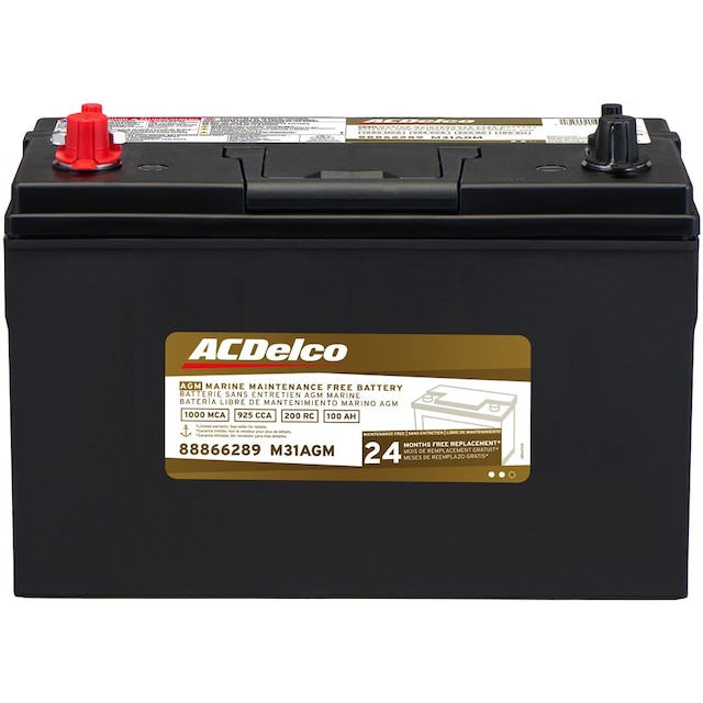ACDelco Gold 24 Month Warranty Marine AGM BCI Group 31 Battery