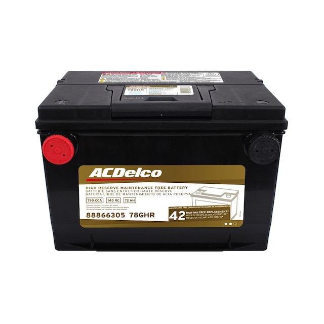 ACDelco Gold 42 Month Warranty High Reserve BCI Group 78 Battery