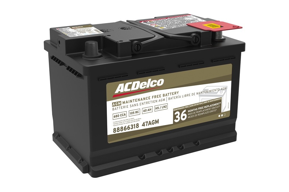 ACDelco Gold 36 Month Warranty AGM BCI Group 47 Battery
