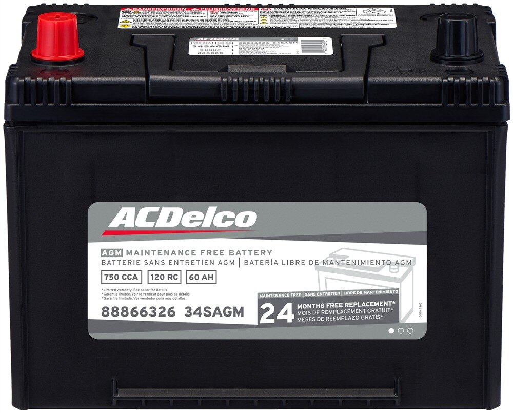 ACDelco Silver 24 Month Warranty AGM BCI Group 34 Battery