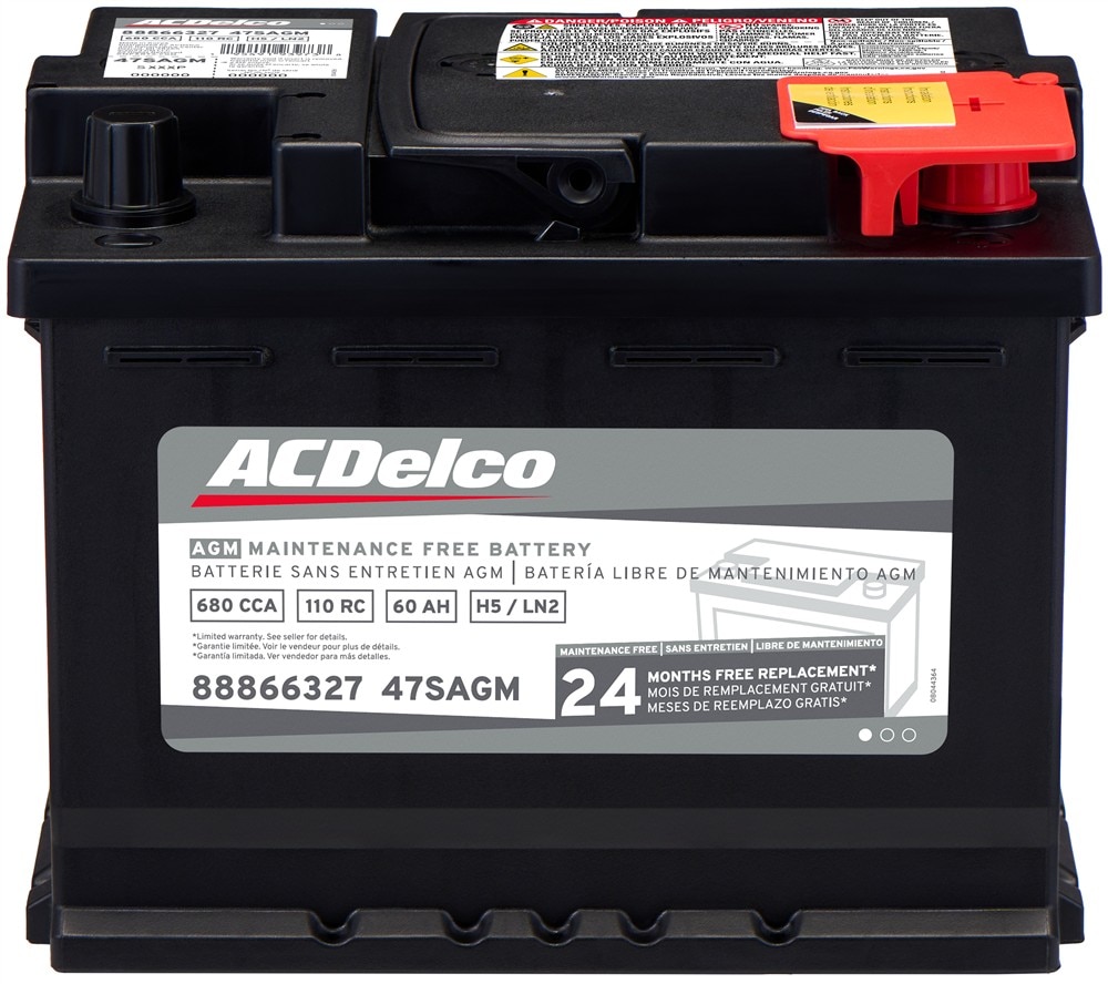 ACDelco Silver 24 Month Warranty AGM BCI Group 47 Battery