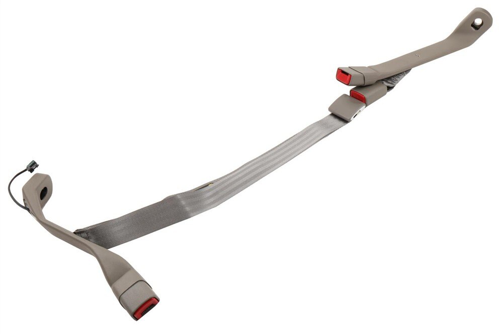 GM Genuine Parts Pewter Front Center Seat Belt with Buckle