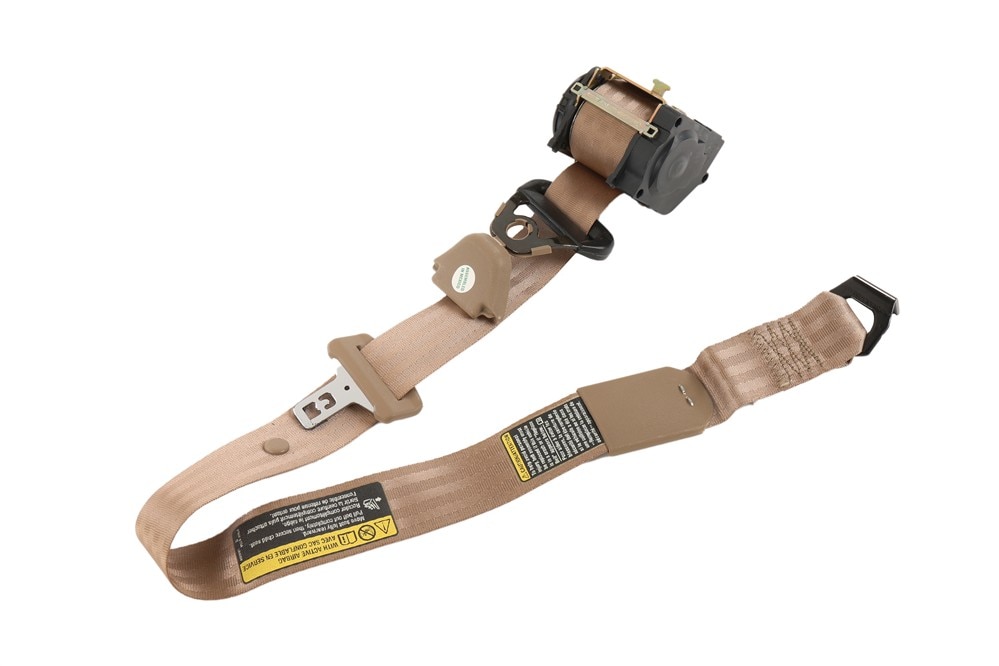 GM Genuine Parts Medium Beige Passenger Seat Belt with Retractor