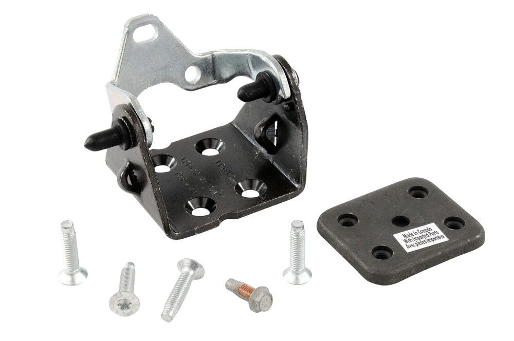 GM Genuine Parts Driver Side Front Body Side Upper Door Hinge Kit with Hinge, Backing Plate, and Bolts