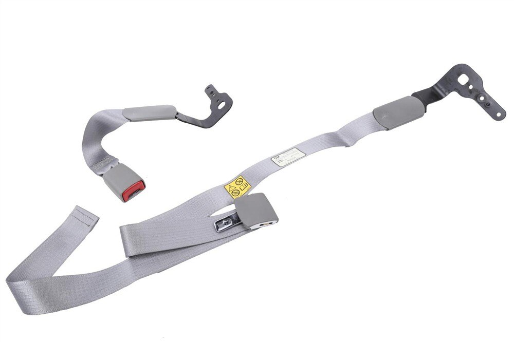 GM Genuine Parts Medium Gray Front Center Seat Belt with Buckle and Retractor