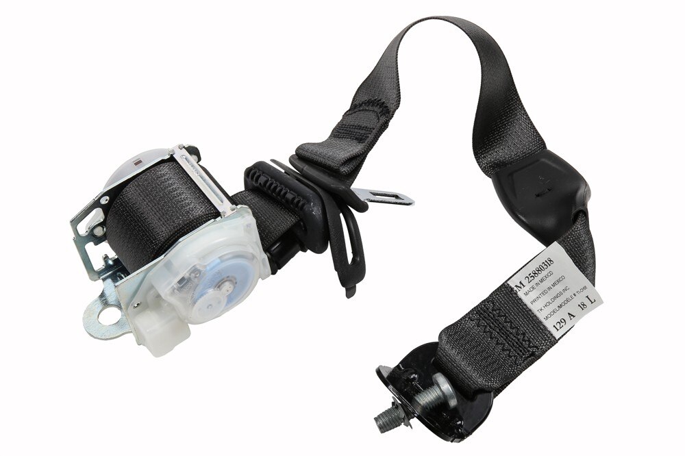 GM Genuine Parts Ebony Rear Driver Side Seat Belt with Retractor
