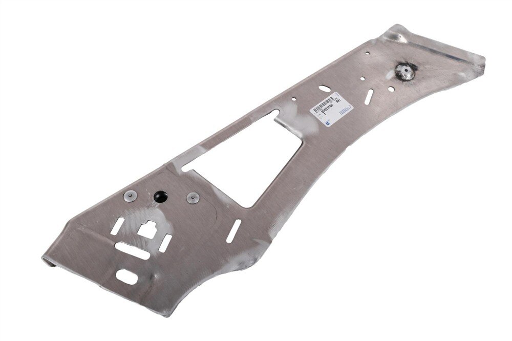 GM Genuine Parts Passenger Side Inner Lock Pillar Panel with Plate and Rivets
