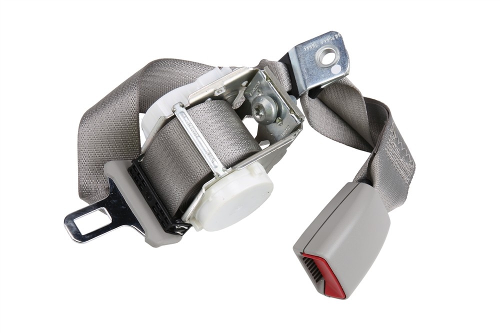 GM Genuine Parts Light Titanium Rear Center Seat Belt with Retractor