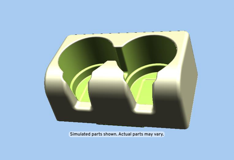 GM Genuine Parts Light Cashmere Seat Armrest Cup Holder
